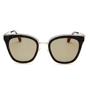 Jimmy Choo Lizzy Crystal Rock Cat Eye Sunglasses